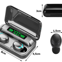 Безжични слушалки bluetooth f9 tws powerbank
