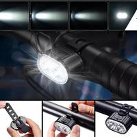 Велосипедна светлина предна задна led за кормило на велосипед силна usb ярка