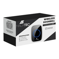 Черен безжичен звънец Malatec 21803