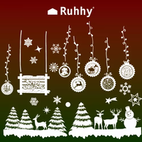 Коледни стикери за витрини Ruhhy 22253