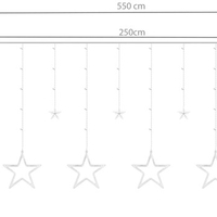 Светлинна завеса 138 LED - многоцветна 31V KŚ11316