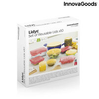 Комплект от 10 многократни и регулируеми кухненски капака Lidyc InnovaGoods