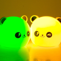 Детска нощна лампа led rgb panda touch