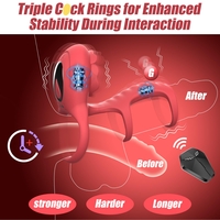 Triple Penis Ring 3-in-1 – Intense Stimulation and Pleasure for couple