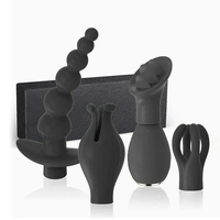 5-in-1 Multi-Functional Vibrator with 4 Interchangeable Caps – Vibrations and Massager for Women