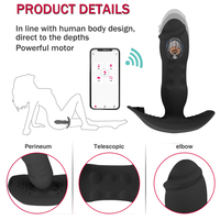 Telescopic Anal Stimulator with APP Control – Bluetooth Vibrations and Massage for Men and Women