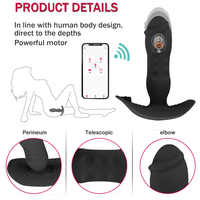 Telescopic Anal Stimulator with APP Control – Bluetooth Vibrations and Massage for Men and Women