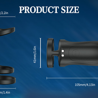 Silicone Vibrating Penis Ring with APP Bluetooth Control – 3-Ring G-Spot Stimulator for Couples