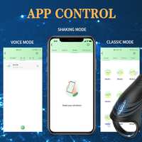 Silicone Vibrating Penis Ring with APP Bluetooth Control – 3-Ring G-Spot Stimulator for Couples