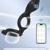 APP-Controlled 3-in-1 Vibrating Penis Ring – Dual Motors, 9 Frequencies, and Exercise Tracking