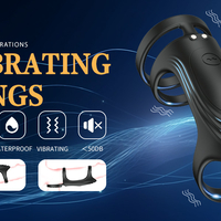 Silicone Vibrating Penis Ring with APP Bluetooth Control – 3-Ring G-Spot Stimulator for Couples
