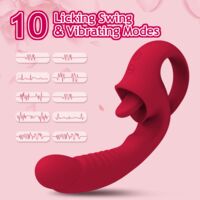 Multi-Functional Vibrator for Nipple, Clitoral, and Vaginal Stimulation