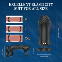 Silicone Vibrating Penis Ring with APP Bluetooth Control – 3-Ring G-Spot Stimulator for Couples