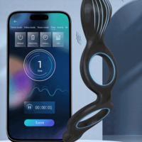 APP-Controlled 3-in-1 Vibrating Penis Ring – Dual Motors, 9 Frequencies, and Exercise Tracking