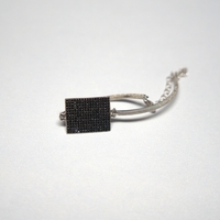 Silver Bracelet - Black mirror