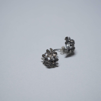Silver Earrings - FLOWERS field