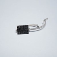 Silver Bracelet - Black mirror