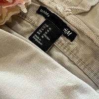 Дамски рипсен кадифен панталон за бременни H&M