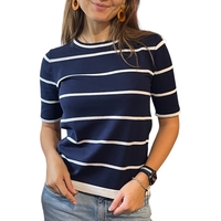 Дамска блуза с къс ръкав ZARA Knit