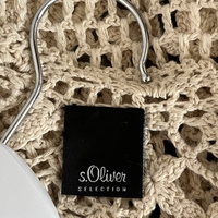 Къса дамска ажурна жилетка s’Oliver