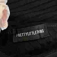 Топ кроп дамска блуза с дълъг ръкав PrettyLittleThing