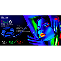 Професионална LED 5м  24V DC 120° 15.8W/m RGB+4000K COB