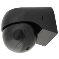 PIR сензор за движение за открит монтаж с черна леща,12m, IP44, черен  220V-240V AC 180/360 800W/400W