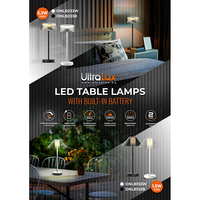LED димираща презареждаема лампа 1.5W Li-Ion 3.7V 2000 mAh  настолно черна