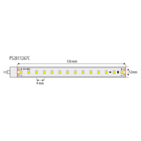 Професионална LED лента студено бяла 10м IP67  48V DC 120° 7.5W/m 5500K SMD 2835