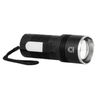 LED фенер със зуум, странично светене и power bank функция 10W/3W IP44 2000lm/600lm