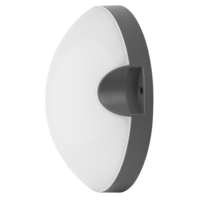 LED IP54 11W  плафониера сив Кръг