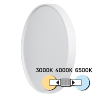 LED CCT плафониера бяла 12W IP20 кръг  плафониера бяла Кръг