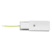 Комплект захранващ конектор и тапа, 2 пина, бял  220V-240V AC  1000W