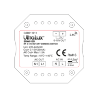 RF димиращ ключ за стена 0-10VDC 1.5A, 350VA  220V-240V AC