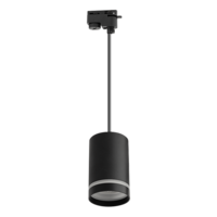 Тяло за релсов монтаж, висящо, двупроводно, черно Gu10 220V-240V AC  10W
