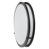 LED декоративна плафониера 12W, 4200K, 220-240V AC, IP20  плафониера черна Кръг