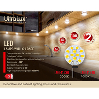 LED лампа G4 12V DC 120° 1.5W 4000K SMD 2835