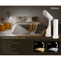 LED димираща презареждаема настолна лампа 7W 3.7V 200mAh