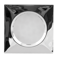 Мебелна светодиодна луна квадрат хром  12V DC 120° 1.5W 4000K SMD 3014