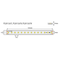 Професионална LED лента топло бяла 10м IP67  48V DC 120° 7.5W/m 2700K SMD 2835