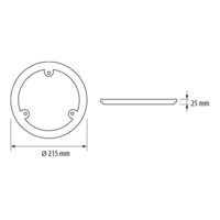 Магнитен LED модул за плафониери, 18W, 4200K