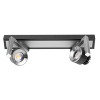 LED спот осв. тяло 2х5W, 4200K  за стена графит