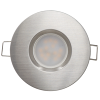 LED луна за вграждане неутрална , сатиниран никел  220V-240V AC 120° 6.5W 4200K SMD 2835