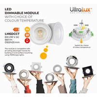 LED димиращ модул IP44  220V-240V AC  6W 3000K/4000K/6500K SMD 2835