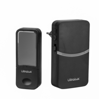 RF безжичен кинетичен звънец IP 44, черен  220V-240V AC