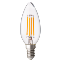 LED димиращ filament конус E14 220V-240V AC 360° 4W 2700K Filament