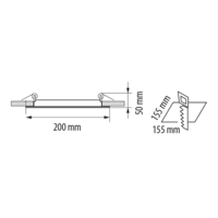 LED стъклен панел квадрат IP44  220V-240V AC 120° 18W 4200K SMD 2835