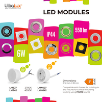 LED модул 6W  220V-240V AC 120° 6W 2700K SMD 2835