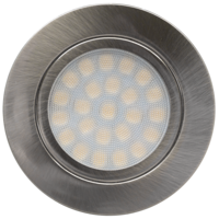 Мини LED луна за вграждане неутрална сатиниран никел IP44  220V-240V AC 60° 4W 4200K SMD 2835