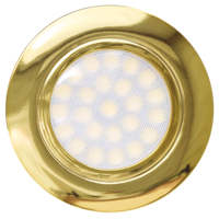 Мини LED луна за вграждане неутрална злато IP44  220V-240V AC 60° 4W 4200K SMD 2835